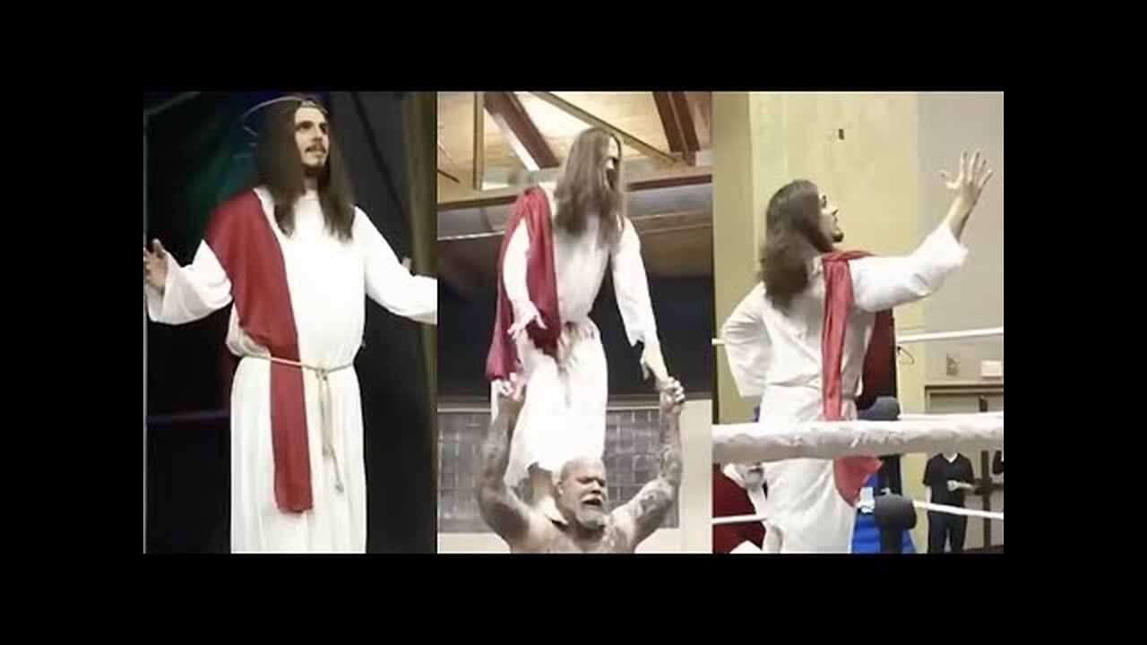 A GREAT FALLING AWAY! THERE IS NOW A PRO WRESTLING CHURCH THAT HAS JESUS WRESTLING DISCIPLES!