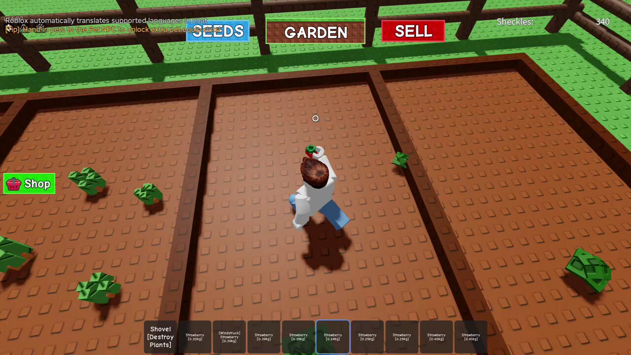 Roblox growing a gaden