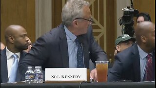 RKF Jr. jumps out of seat as protesters interrupt Senate hearing