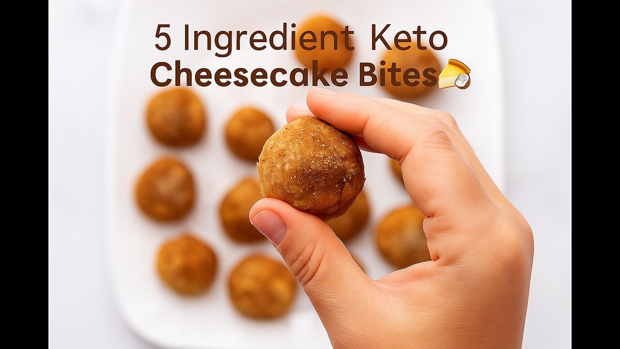 5 Ingredient Keto Cheesecake Bites🍰🥥