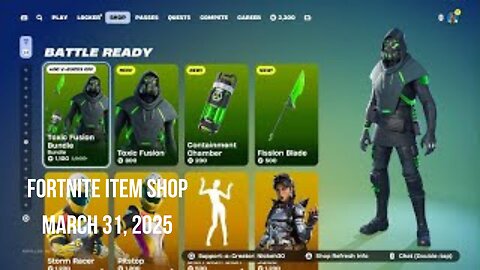 Fortnite Item Shop|March 31, 2025(*New* Toxic Fusion Bundle)