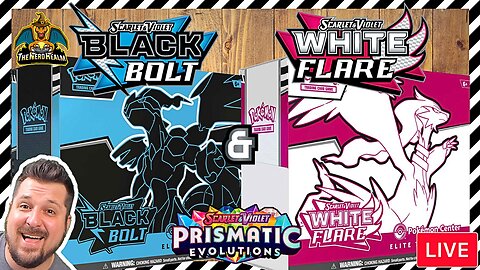 Black Bolt & White Flare + Prismatic Evolutions! | Pokemon Cards Opening LIVE! Free Codes!