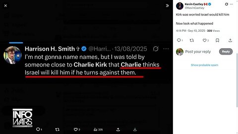 Was Charlie Kirk Assassinated By Mossad For Changing His Allegiant Position On The Israel-Hamas War?