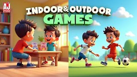 Fun Indoor & Outdoor Games for Kids | Learning & Play Song😊