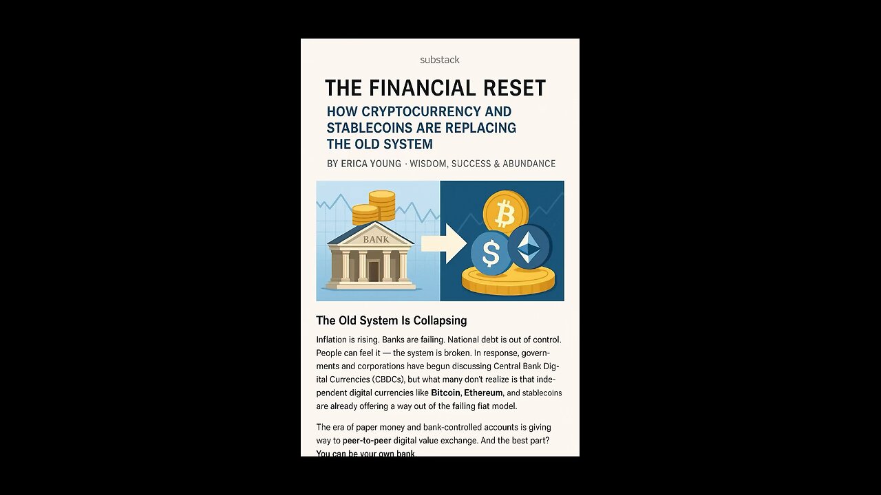 The financial system is collapsing. Crypto and stablecoins are the reset. Here’s how to escape