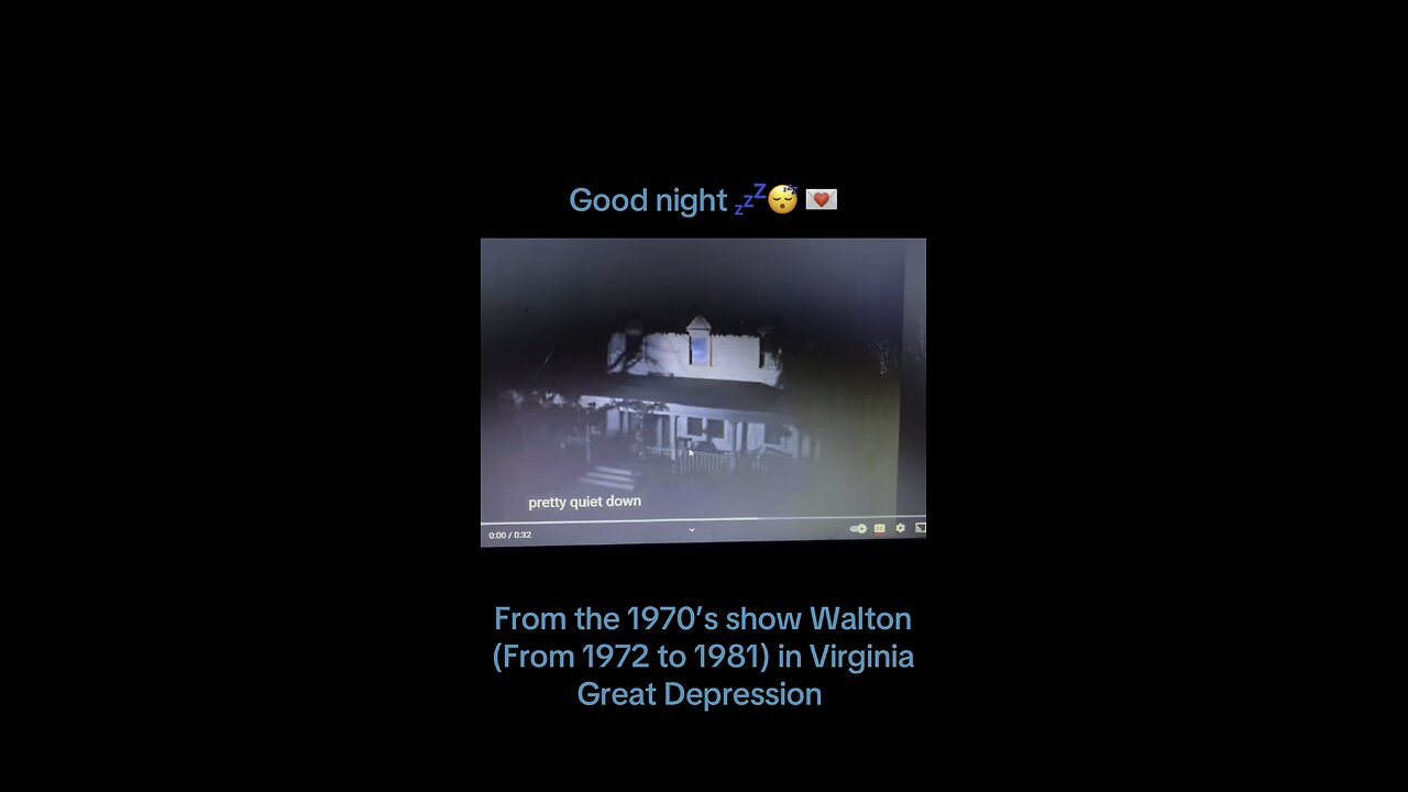 Good night- tv series “Walton”