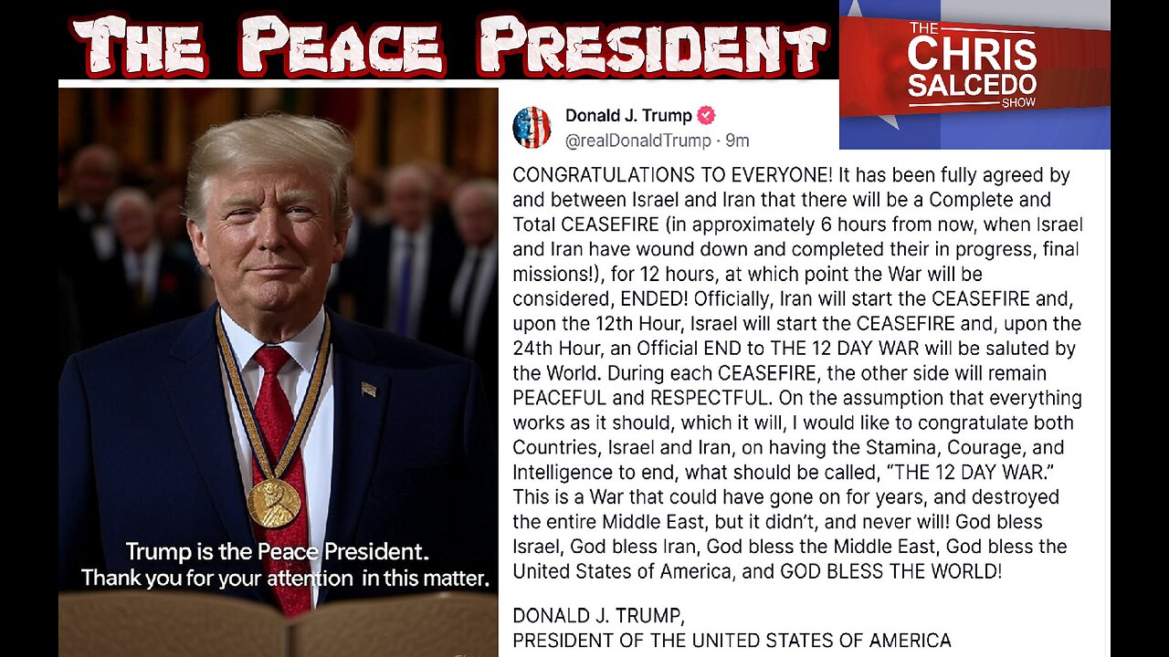 Where Is President Trump's Peace Prize?