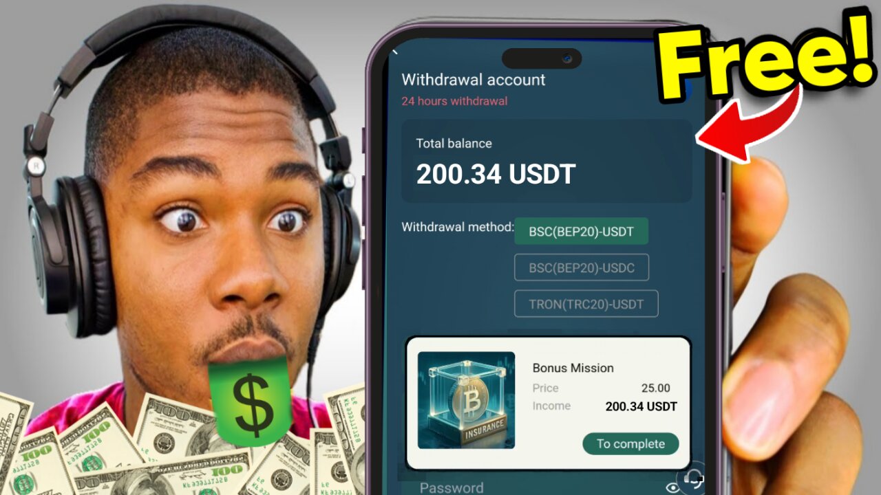 Earn Money 💰 Daily $50-$100 New platform | Best USDT mining platform without investment