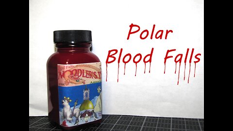 Noodler's Polar Blood Falls ink test
