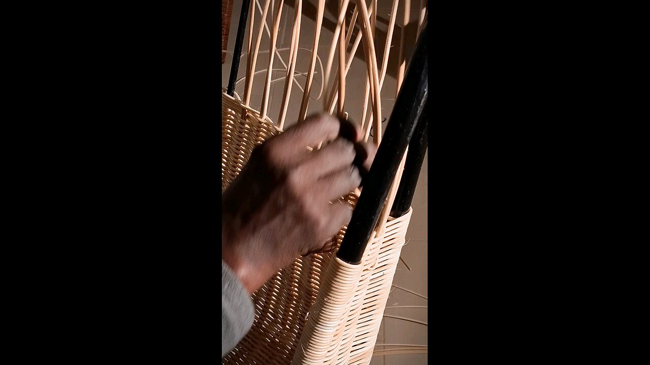 Rattan On Wrought Frame Weaving