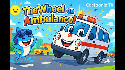 The Wheel on the Ambulance 🚑 Cartoon Cars | Baby Shark Sing a Song | Nursery Rhymes & Kids Songs