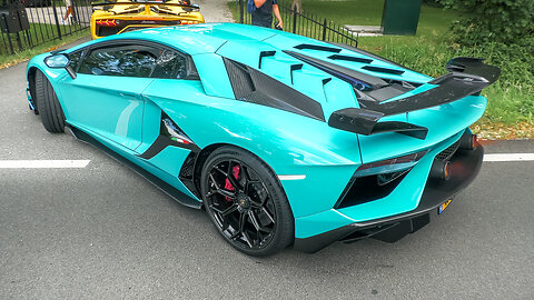 GINTANI Lamborghini Aventador SVJ - CRAZY V12 F1 Sounds & Flames !