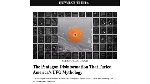 Wall Street Journal e UAPs - a enganação continua | 09 jun 2025