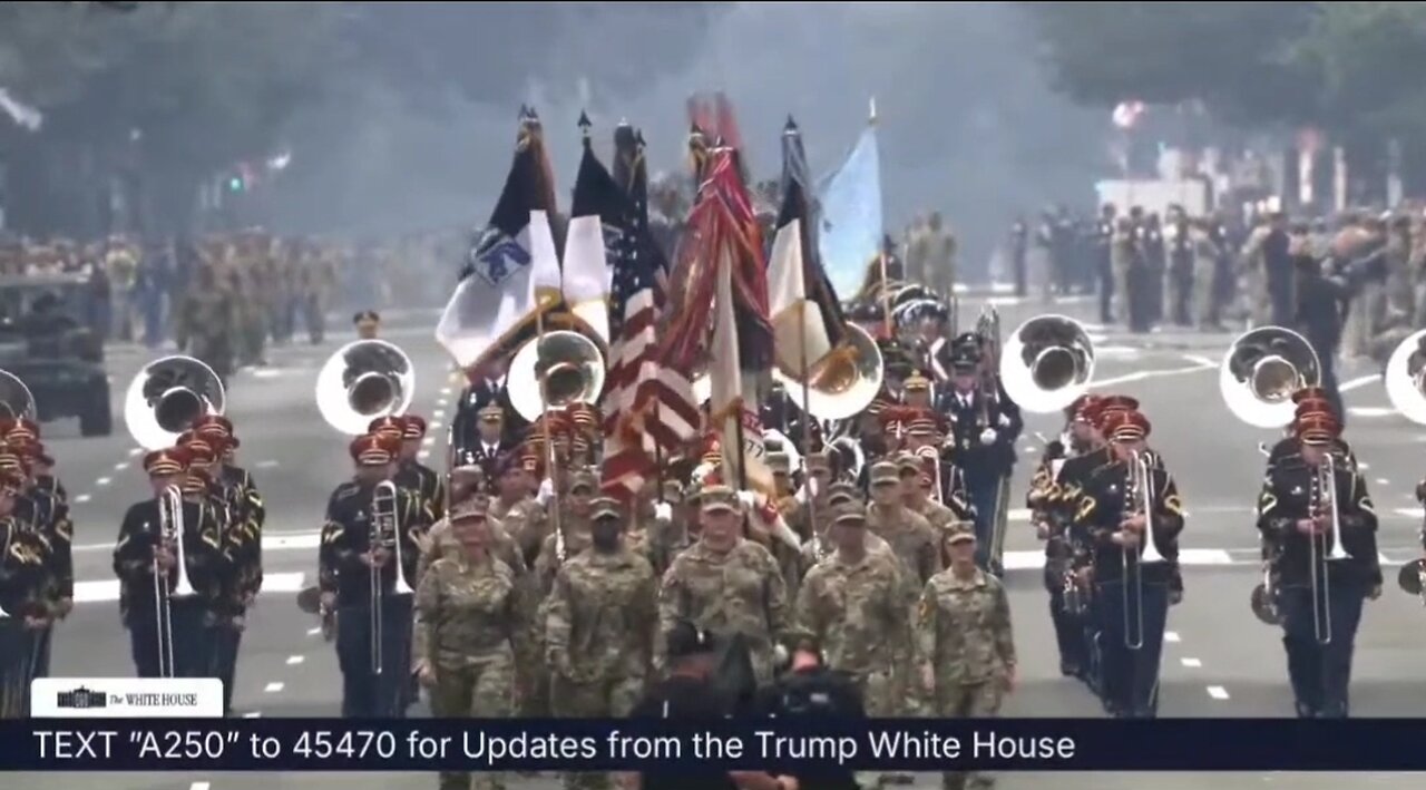 Beginning Of The U.S. Army's 250th Anniversary Celebration Parade