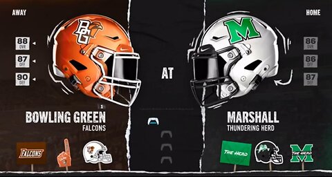 S4 Ep5 Bowling Green vs Marshall: Backup QB comes in and throws 3 TDs!