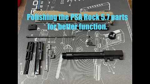 Palmetto State Armory Rock 5.7 Full Size: Polishing for the slide parts for better function & feel.