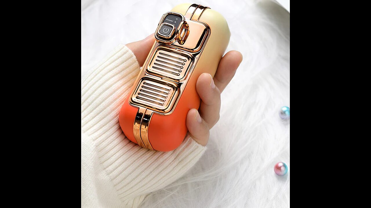 Mini Portable Hand Warmer with Phone Back Clip Design and Power Bank
