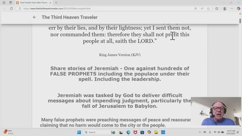 False Prophet Alert; Mike Thompson, a CASE STUDY out of the Book of Jeremiah #endtimes