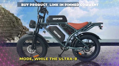 DEEPOWER QS7 Electric Bike 1000W fuel Motor 48V60AH Two Batteries Aldult Electric Bike