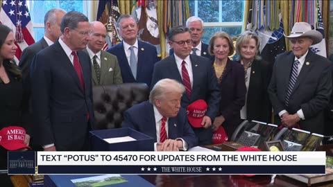 LIVE: President Trump Signs Bill to Reopen the Government...