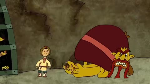 The demon catches the children