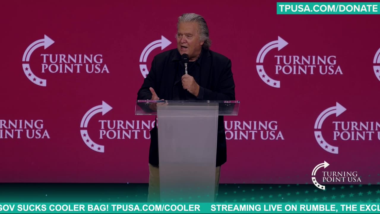 Steve Bannon Full Speech TPUSA SAS 2025