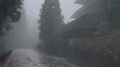 Rain Sounds For Sleeping - 99% Instantly Fall Asleep With Rain And Thunder Sound At Night