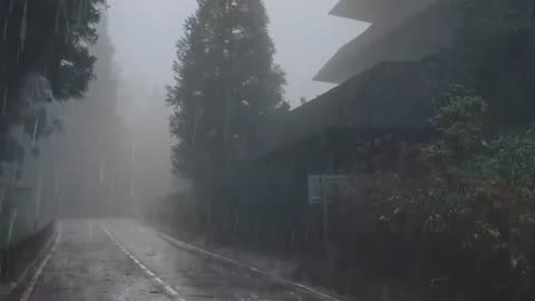 Rain Sounds For Sleeping - 99% Instantly Fall Asleep With Rain And Thunder Sound At Night