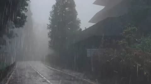 Rain Sounds For Sleeping - 99% Instantly Fall Asleep With Rain And Thunder Sound At Night