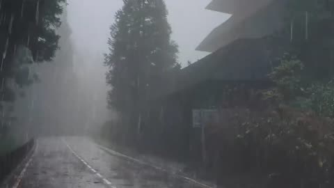 Rain Sounds For Sleeping - 99% Instantly Fall Asleep With Rain And Thunder Sound At Night