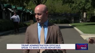 Stephen Miller Speaks to Reporters at the White House