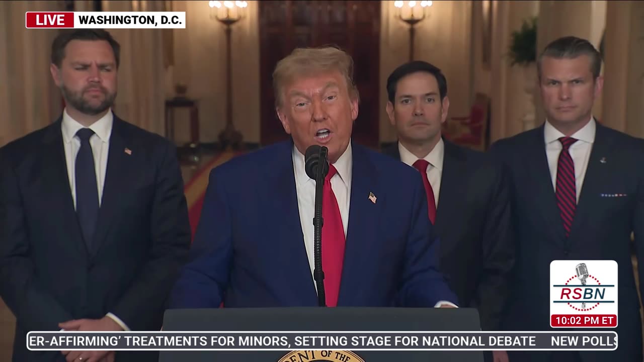 BREAKING: "The US military carried out massive precision strikes on three key nuclear facilities"
