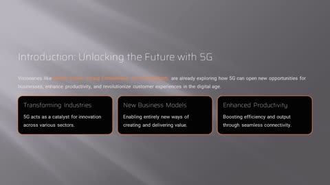 5G technology and opportunities