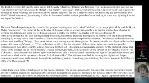 The Sacred Mushroom and the Cross by John M. Allegro - Chp 10, as read by Adam Hull