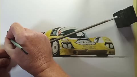How I painted the 1984 Le Mans winner in watercolour
