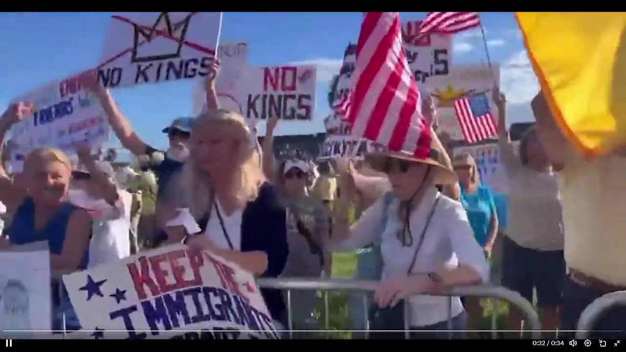 🚨 JUST IN: “No Kings” in Florida…