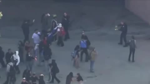 Anti-ICE students in Los Angeles just walked out of class and ATTACKED federal agents