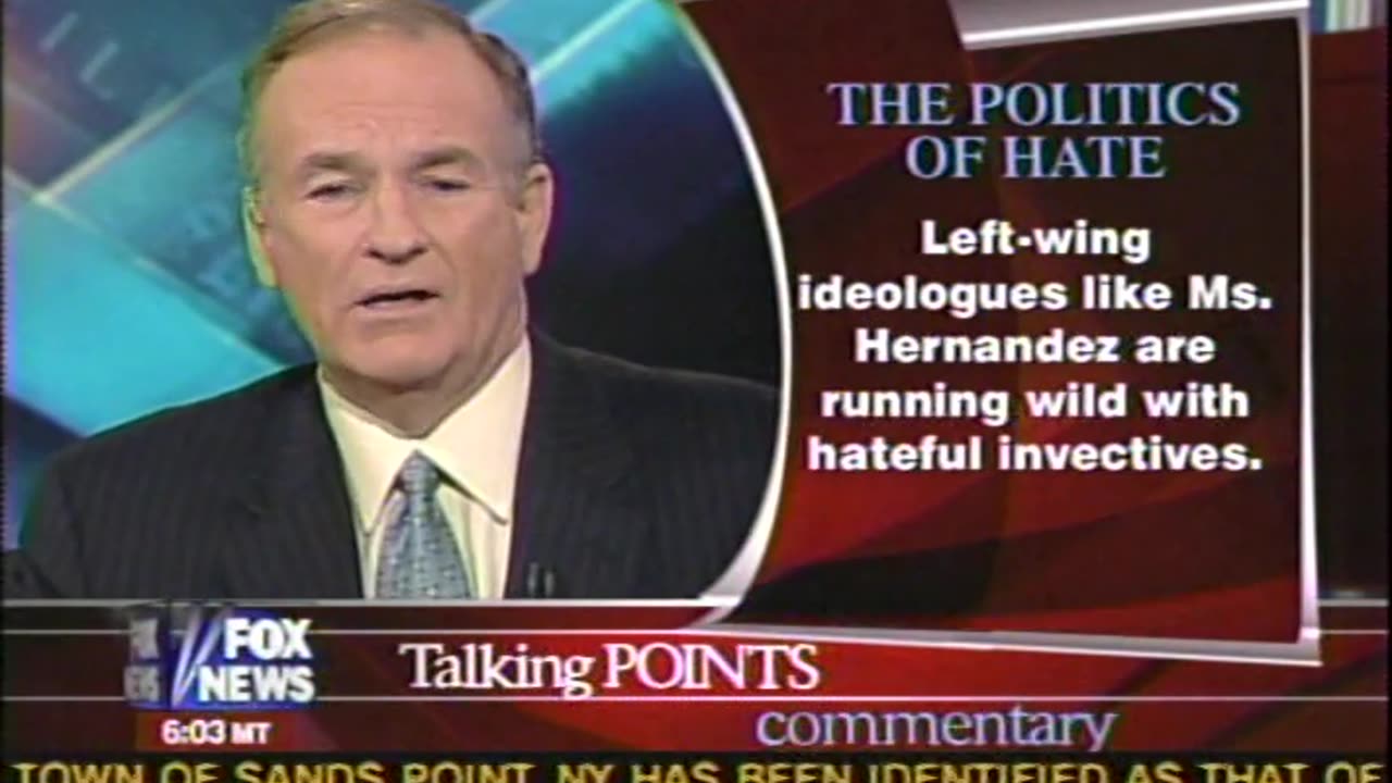 October 18, 2005 - Bill O'Reilly Spat with Dallas Morning News Gets Professor's Comments
