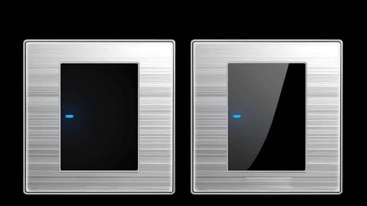 Stainless Steel Mirror Light Switch EU France Germany Gang 1 2-way