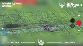 Russian Infantry Group Struggling to Get Through Wire