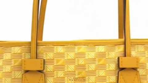 MOREAU PARIS Tote Shoulder Bag - Yellow Canvas Elegance