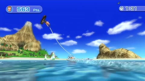 Wii Sports Resort - Wakeboarding (Beginner)