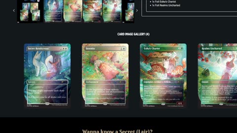 More Secret Lairs and not all table top cards coming to Arena??