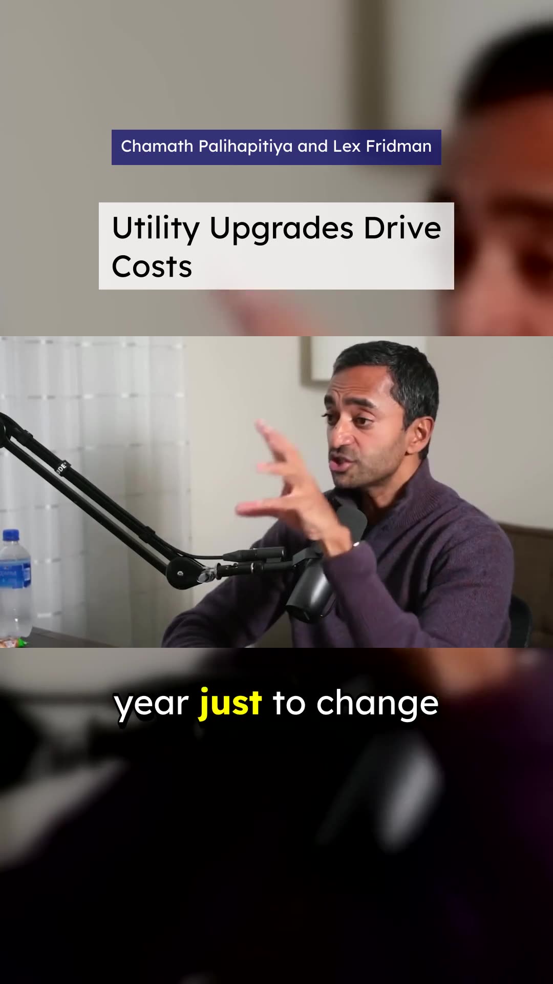 Infrastructure Costs: Hidden in Your Bill - Chamath Palihapitiya and Lex Fridman #regulation