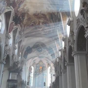 Watch the light coming in at St. Magnus Abbey in Bad Schussenried, Germany