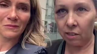 French woman beaten by savages in Paris. Women in Europe are not safe.