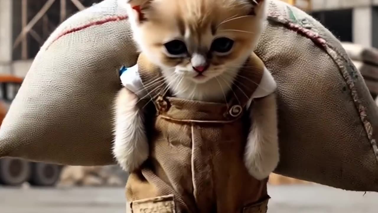 Hard Working of Cat Story 😺