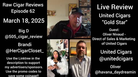 Raw Cigar Reviews (Episode 62) - Oliver Nivaud of United Cigars