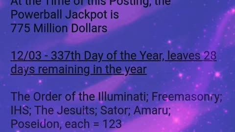 12/03/25 Powerball Decode/Potential Numbers. See Description.