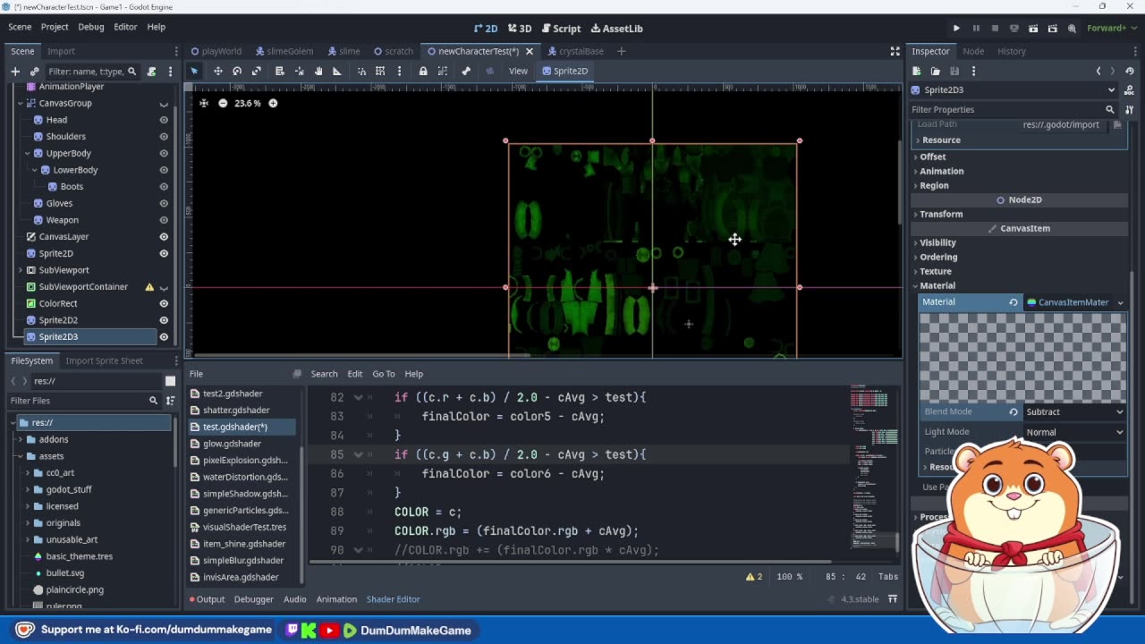Dev Stream: Experimenting with Programmatic Palette Swaps!